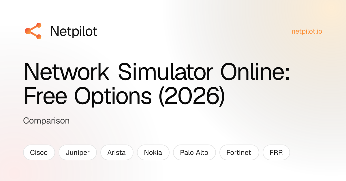 Network Simulator Online: Free Options Tier-Ranked (2026) | NetPilot Blog